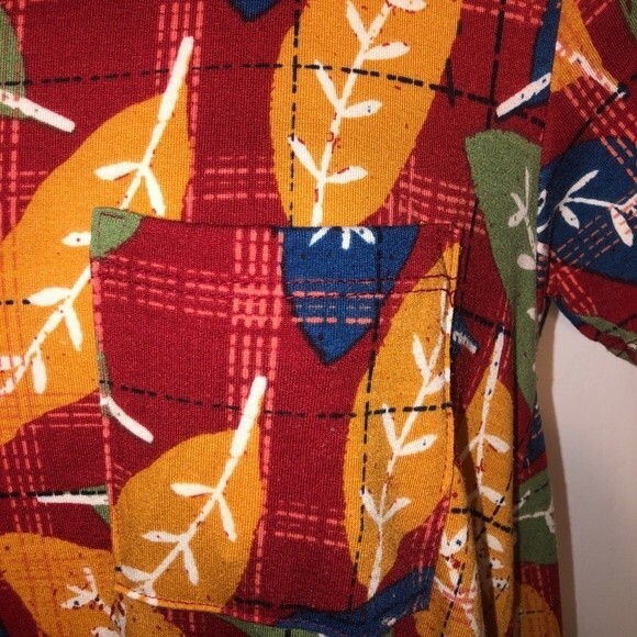 LuLaRoe Carly Leaf Dress Size XXS - Picture 3 of 4